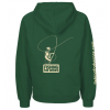 Back view of Hoodie in bottle green from Fishing For Heroes