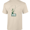 Back view of T-Shirt in sand from Fishing For Heroes