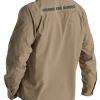 Back view of Fishing Shirt in olive green from Fishing For Heroes