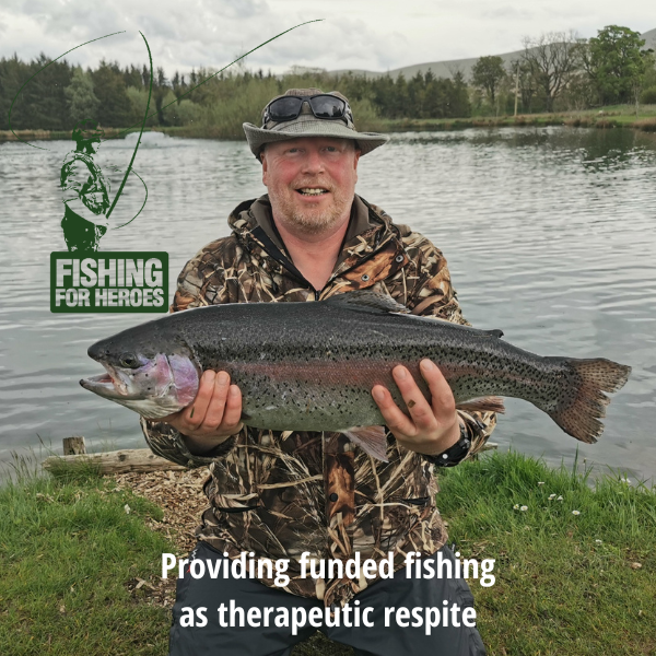 Fishing For Heroes are a registered charity providing funded fishing as therapeutic respite